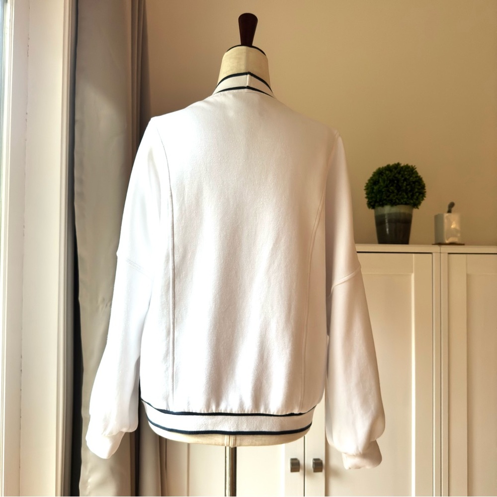 Varley Decker Off Court Sweatshirt Cardigan White XS - Picture 6 of 13